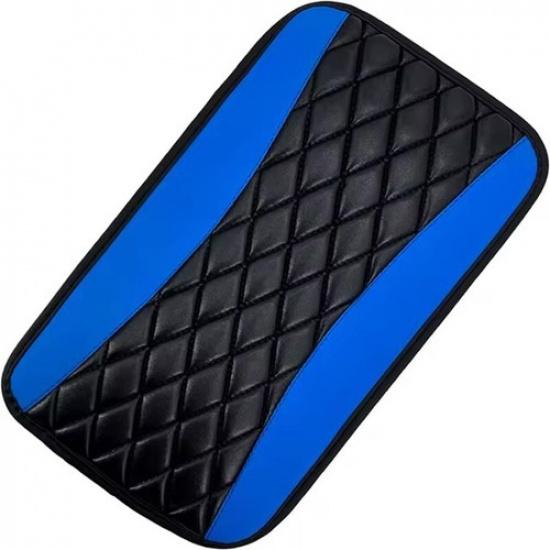 1Pcs Universal Auto Car Central Armrest Box Console Cover Pad Trims Accessories синий