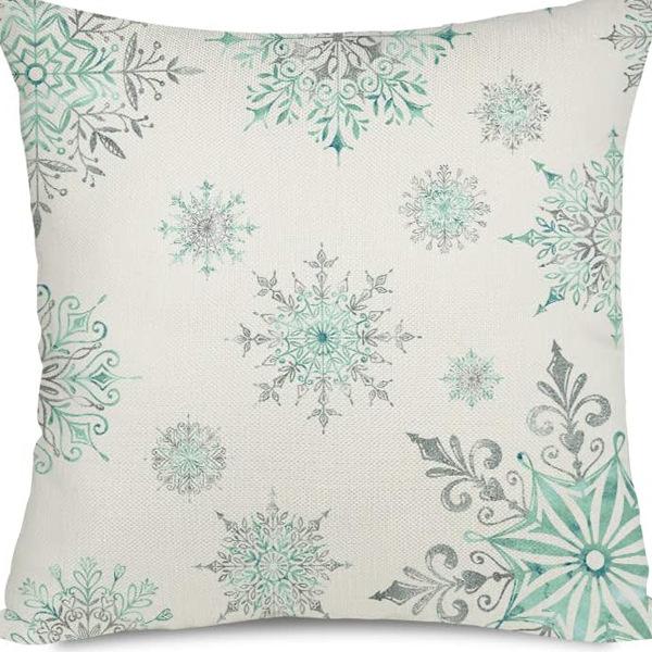 Living Room Christmas Decoration Pillowcase Nordic Style Christmas Tree Printed Cushion Festive Atmosphere Household Supplies