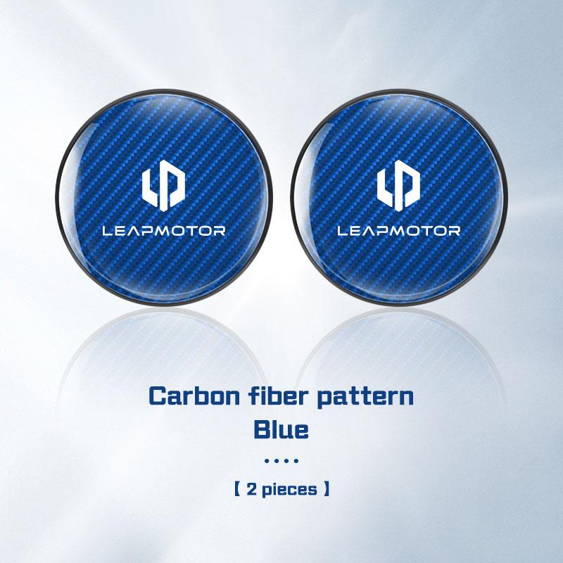 2Pcs Carbon Fiber Leather Car Coaster Water Cup Mat For Leapmotor T03 S01 C11 C01 C10 C16 B10 Non-slip Pad Interior Accessories