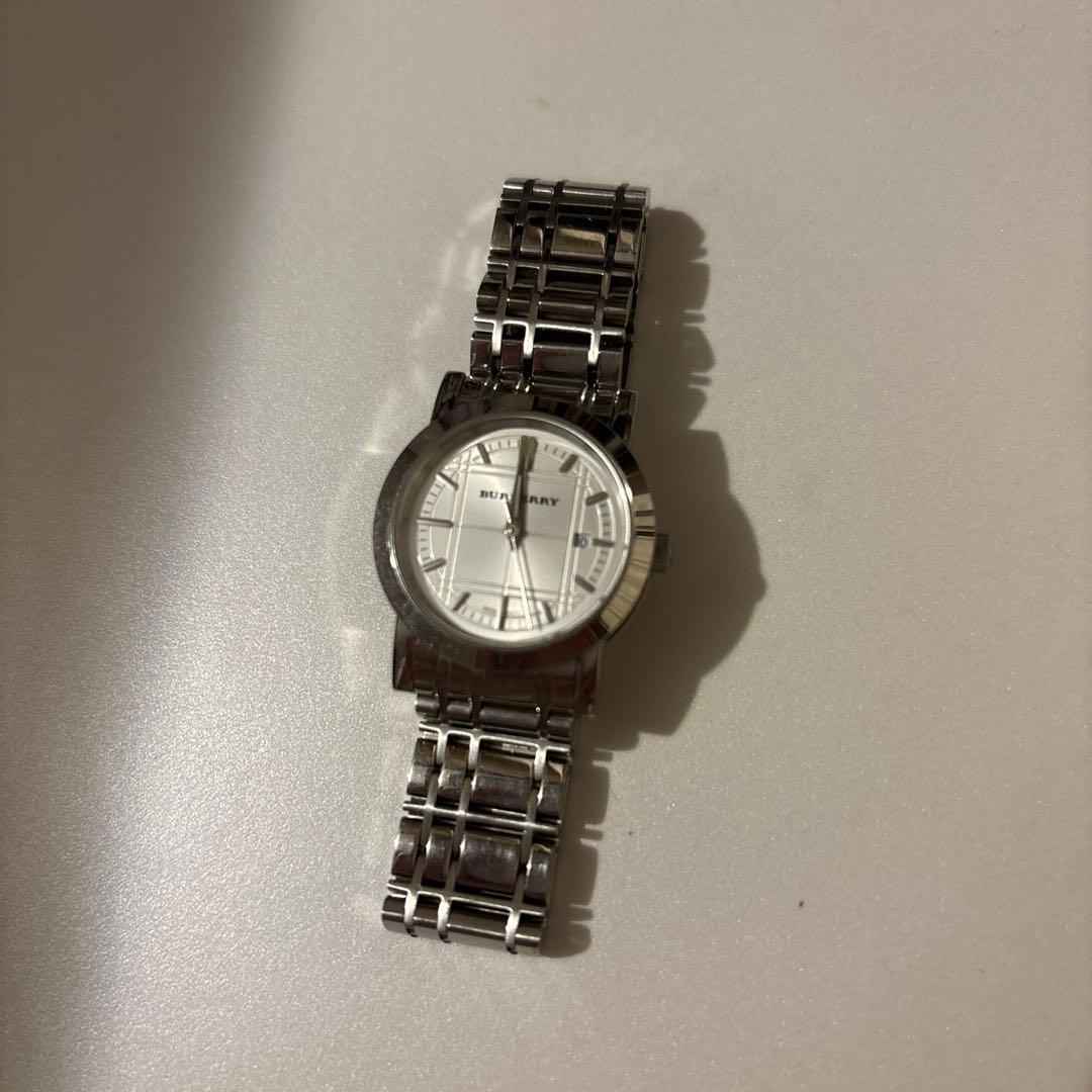 Used BURBERRY Stainless Steel Watch Ladies BU1351 Battery Out