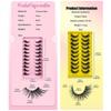 10Pairs Soft Fluffy Half Lashes HandMade Cat Eye Lashes Reusable Faux Cils  Eye Makeup Tools