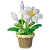 Children's handmade DIY potted desktop decorations simulated flower bouquets small particle assembly puzzle toys