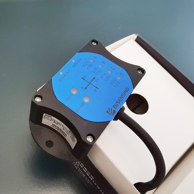 BIS341 Two-Axis Tilt Switch Inclinometer Alarm Angle Sensor 9-35V with Precision 0.1 Resolution 0.01-0.05 Output TTL / CAN