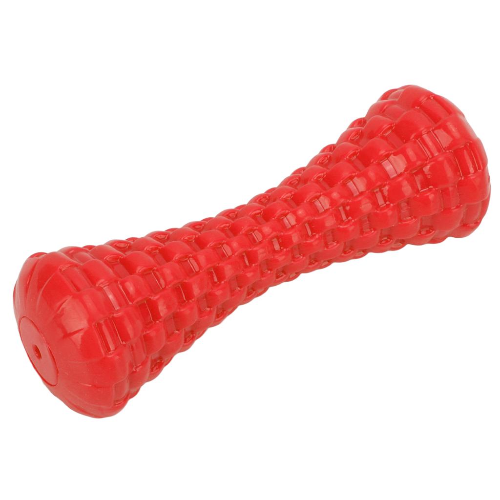 Dog Squeaky Toy Indestructible TPR Teeth Cleaning Dog Chewing Toy for Medium Large BreedRed