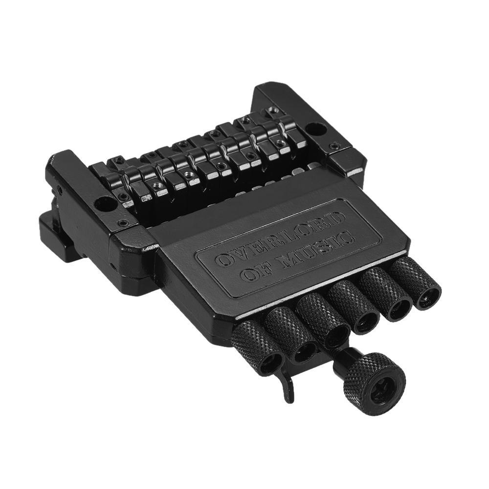 

6-струнная электрогитара Tremolo Tailpiece Bridge System для безголовой гитары, черная часть
