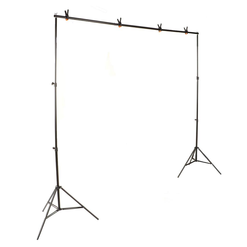 Foto Hintergrundständer Set Aluminiumlegierung Verstellbares Hintergrundstützsystem mit Federklemmen für