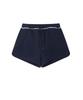 FALLETT Lace Point Sweat Shorts Navy