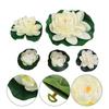 Zubehör Künstliche Lotusblume Künstliche Pflanze Teich Pool Simulationsblume Seerose 5 Stück Aquarium Schwimmender Garten Dekoration