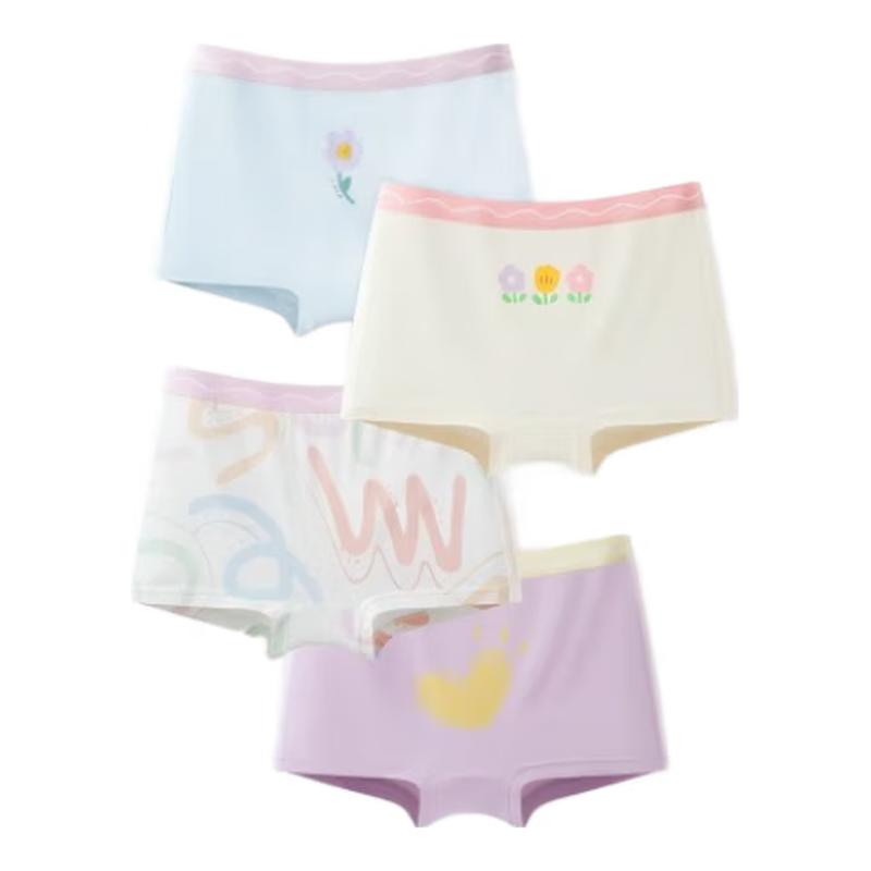 Детские боксеры-брифы Yuzhaolin из лайкры и хлопка (4-Pack) 120