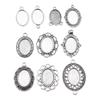 10pcs Fit 13x18mm Oval Glass Cabochon DIY Oval Cameo Cabochon Pendant Base Setting For DIY Jewelry Making