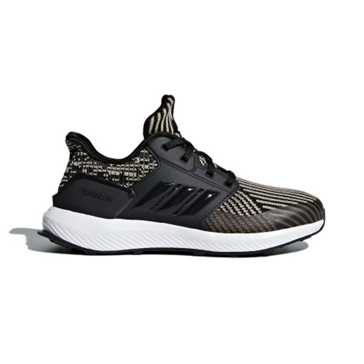 Adidas Run Knit C Breathable Low top Kids' Running Shoes Black Children Aged 3 7 Years Old CQ0158
