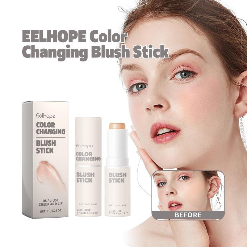 Stick Blush in Polvere Che Cambia Colore Naturale Leggero Duraturo Nude Facile Da Colorare Facile Da Applicare Stick Blush in Polvere Multiuso