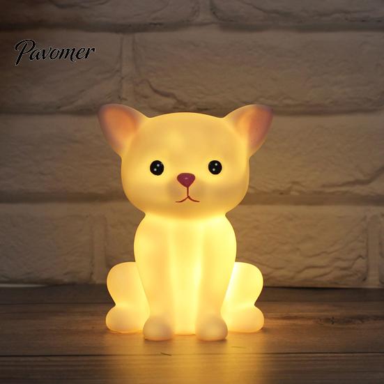 Cute Animal Night Light for Kids, Rabbit Bear Deer Cat Dog Warm Nighttime Feeding Shape LED Bedside Lamp, Soft Glow Nursery Lamp Baby Sleep Comforting