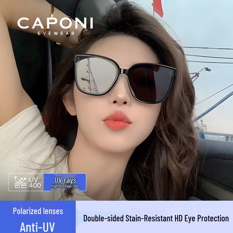 CAPONI 2025 Unisex Polarized Square Sunglasses