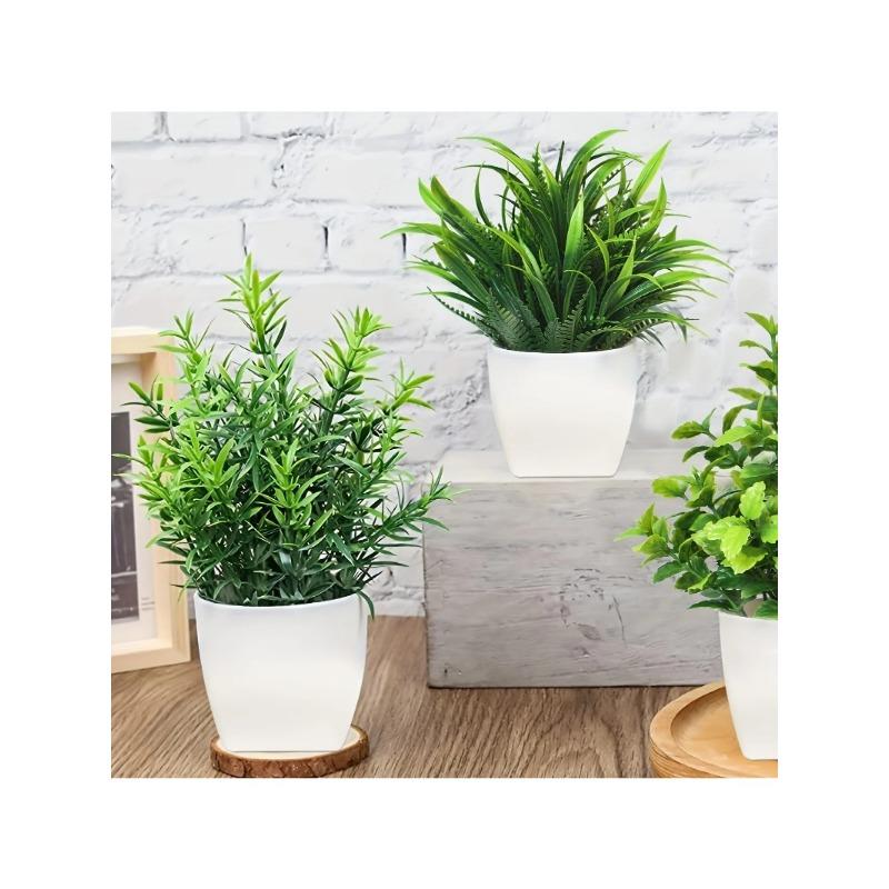 1PCS Artificial Potted Plant Scene Desktop Home Office Shelf Decor Tabletop Landscape Bonsai Wedding Room Party Accessories Vine