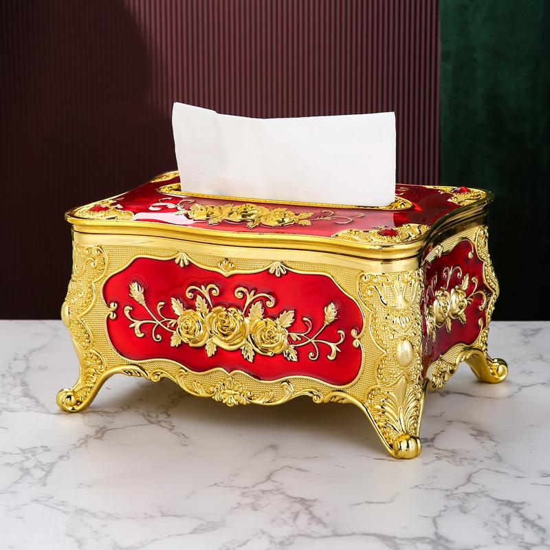 European-Style Luxury Tissue Box for Home, Hotel, Restaurant, or KTV Decor