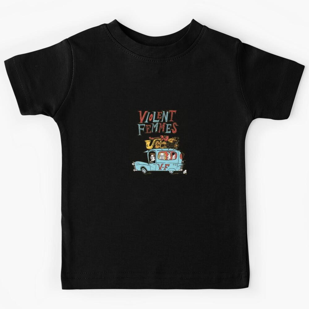 Violent Femmes Cartoon Band Van Folk Punk Art Kids T-Shirt 110