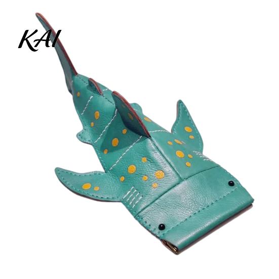 Duurzame Lensbeschermer Haaienshark Zonnebrilhoesje, Creatieve Faux Leren Etui, Brilhoesje Draagbare Brilhouders voor Kinderen Studenten,
