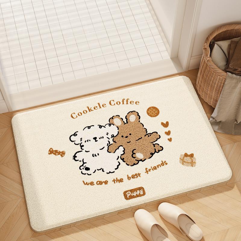 Bathroom Floor Mat Bathroom Anti Slip Quick Drying Foot Mat Entrance Carpet