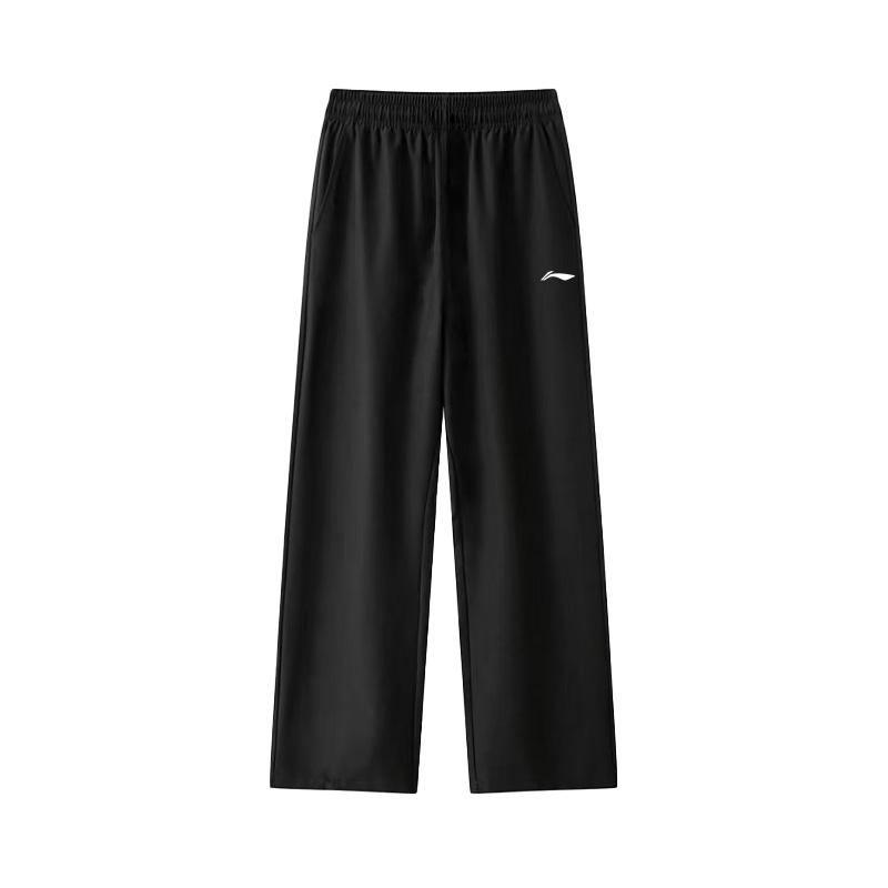 

Логотип Li Ning Однотонные Дышащие Удобные Универсальные Велоспорт Бег Баскетбол На шнуровке Прямые Повседневные Трикотажные Спортивные брюки ATSK732-1 S