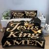Jesus Is King Bedding Set Bedding Duvet Cover Set Duvet Cover Pillowcases (1 * Duvet Cover 2 * Pillowcases, without duvet insert)