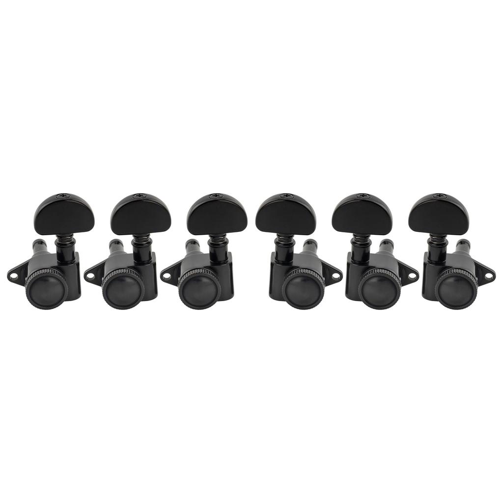 Musiclily Pro L3R3 Guitar Locking Gear Black R18K-09 Tuners, 181 Ratio,