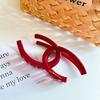 Fashionable Versatile Red Big Hair Claw Clip Ideal For Everyday And Events Special