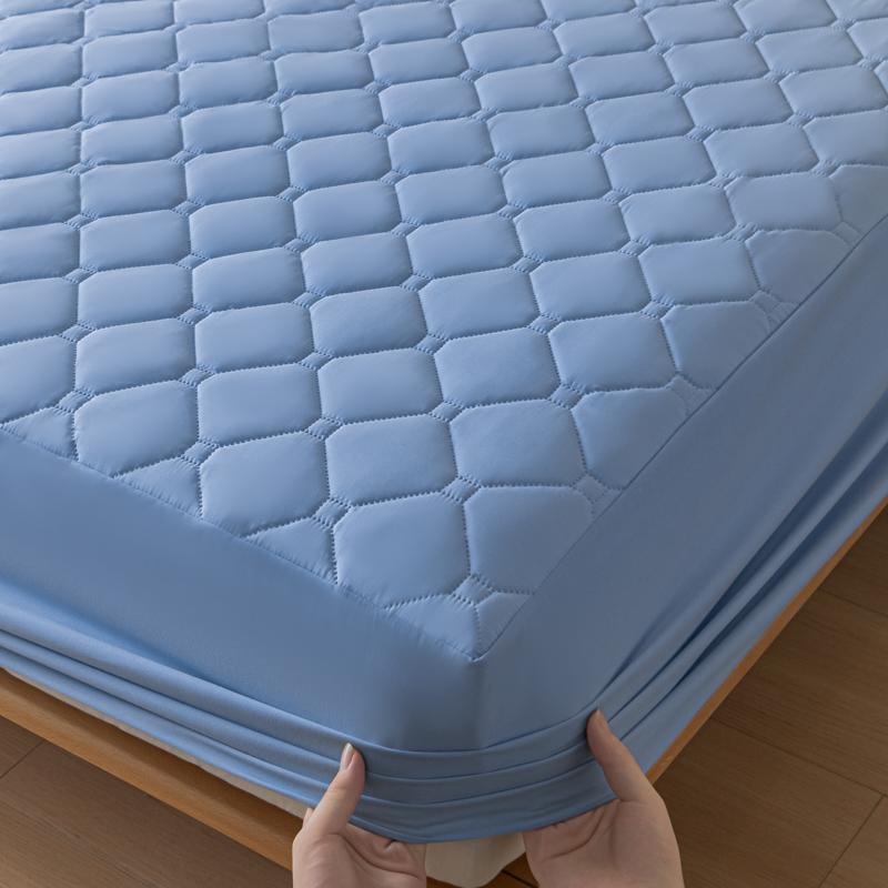 

Безопасный водонепроницаемый защитный чехол для матраса, простыня на резинке с резинками для отеля, дома, водонепроницаемый чехол для матраса 140/160 2xPillowcase NOSHEET