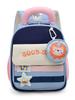 Color-Block Lightweight Spine-Protecting Cartoon Backpack for Girls