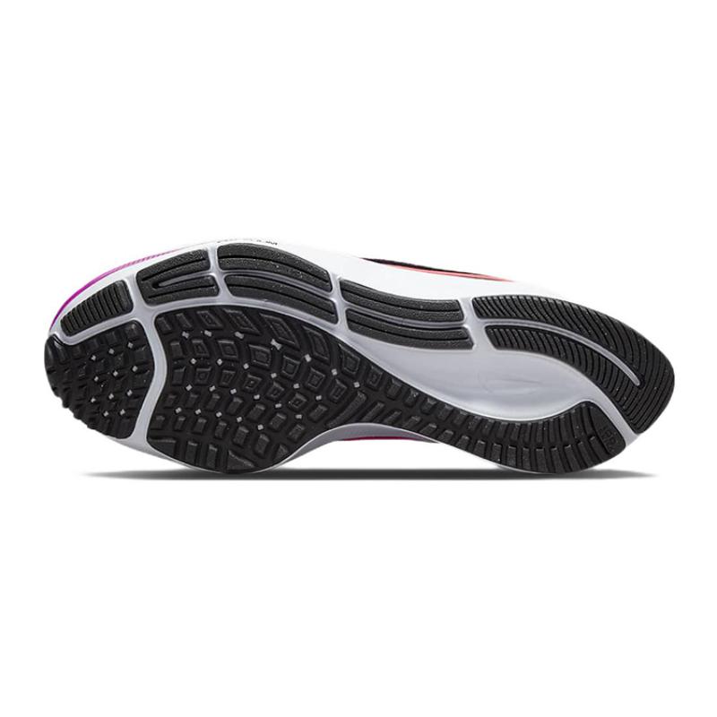 Nike Pegasus 38 Slip Resistant Cushioning Abrasion Resistant Low Top Running Shoes Black Purple Kids' Sneakers CZ4178-021