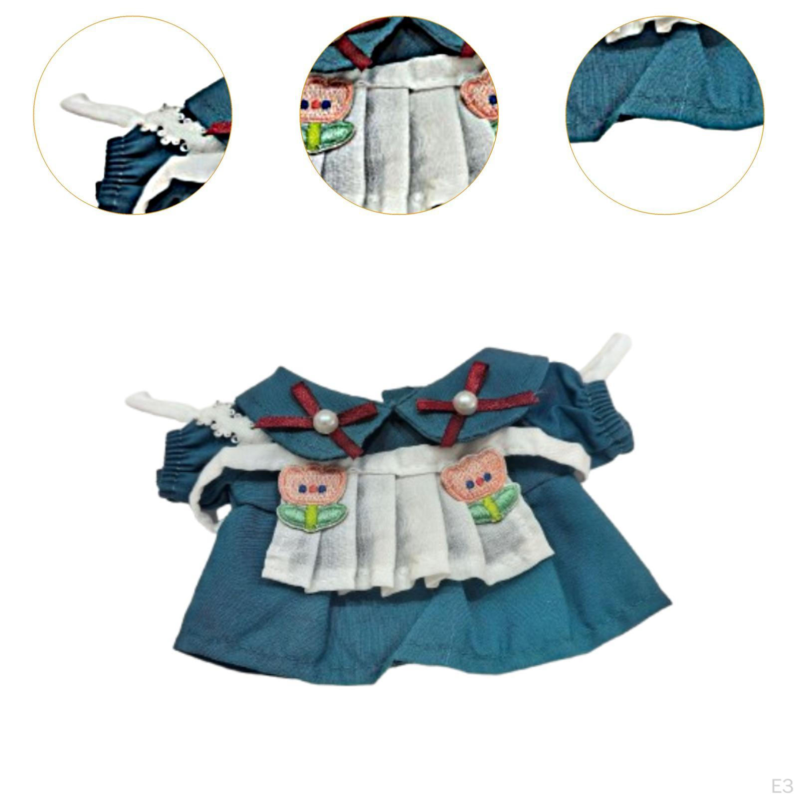 Кукольный наряд для роли горничной с фартуком — фото 6