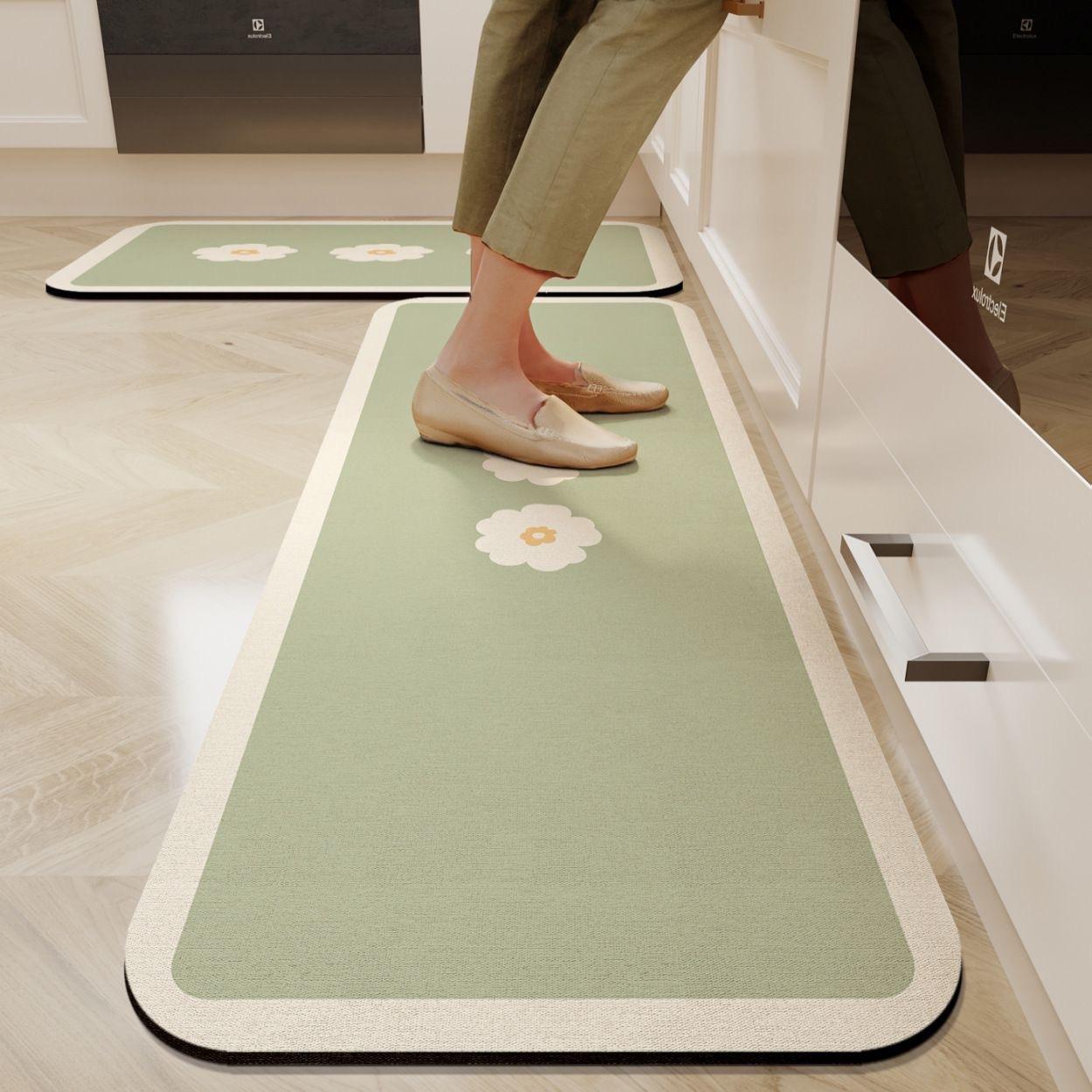 

Нескользящий Водонепроницаемый Кухонный Коврик - Абсорбирующий Коврик из Диатомовой Земли, Противоусталостный Напольный Коврик для Дома, Экологичный Дизайн 40X60CM 1PC