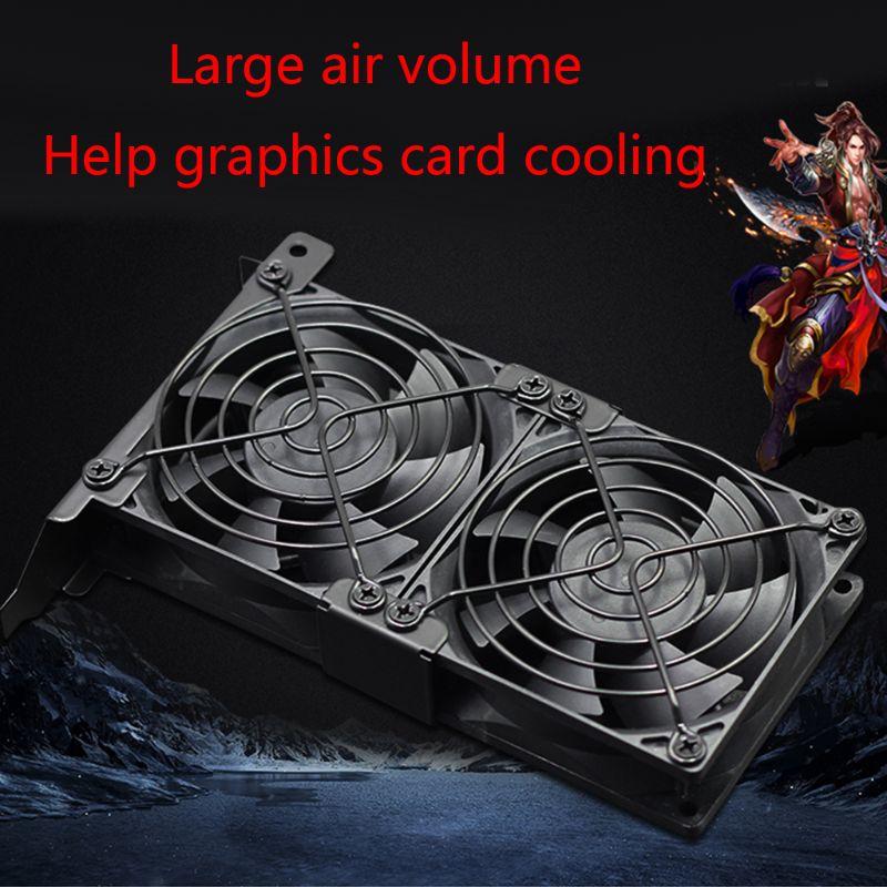 VGA Cooler Dual-Fan/ Three Fans 80mm Graphics Card Heatsink GPU Radiator Partner Ultra Universal High Speed Quiet
