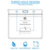 20 Pcs Plastic ID Card Holder Clear Plastic Horizontal Badge Holder Waterproof Name Tags Badge Holders