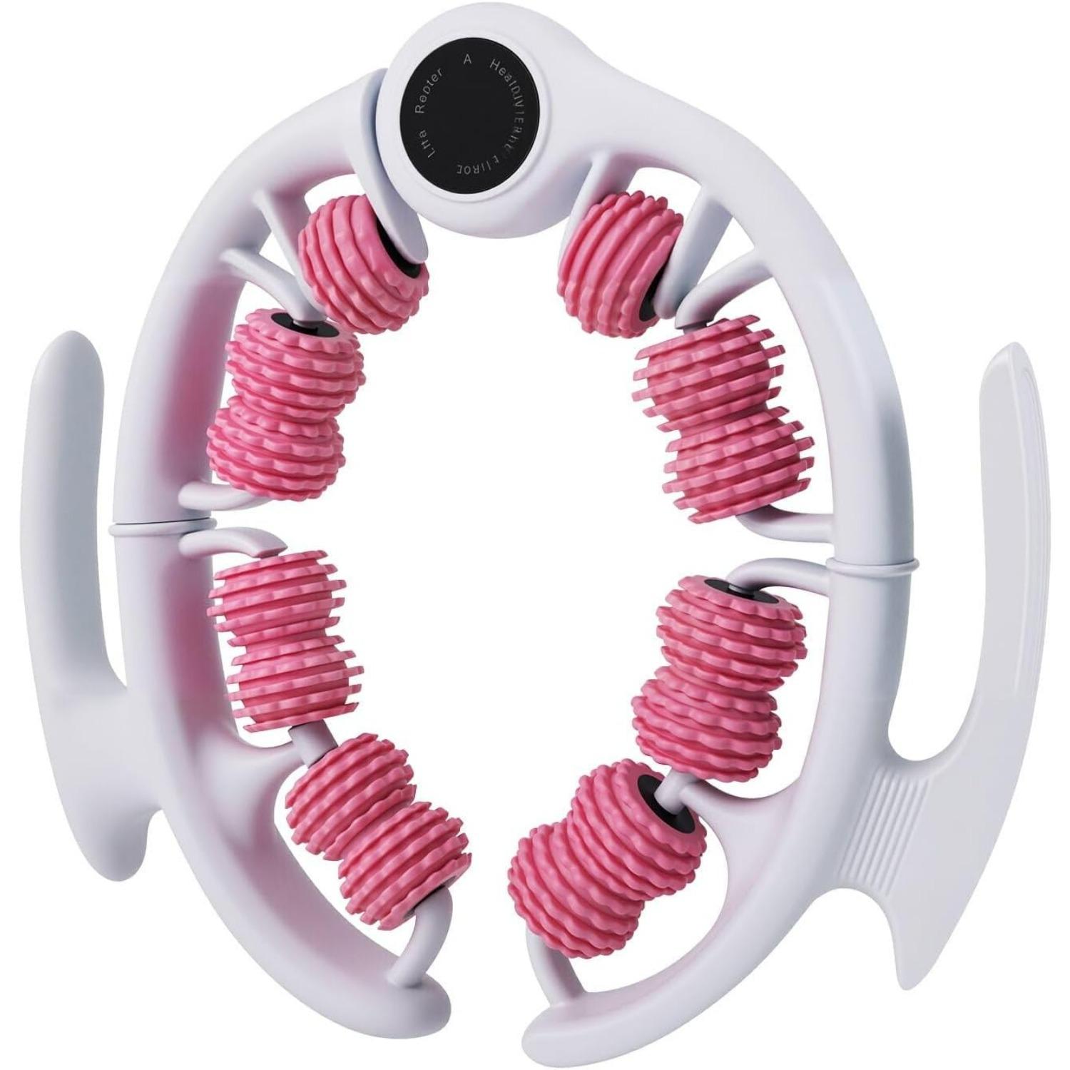 Roller,Manual Body Massager for Legs, Arms, Stomach and Buttocks, Pink S001