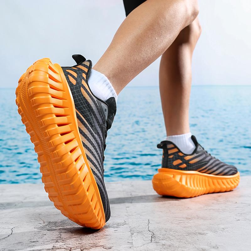 MAEDEF Herren Laufschuhe Atmungsaktive Mesh-Sneaker Leichte Bequeme Walking-Schuhe Rutschfeste Sport-Sportschuhe für Herren