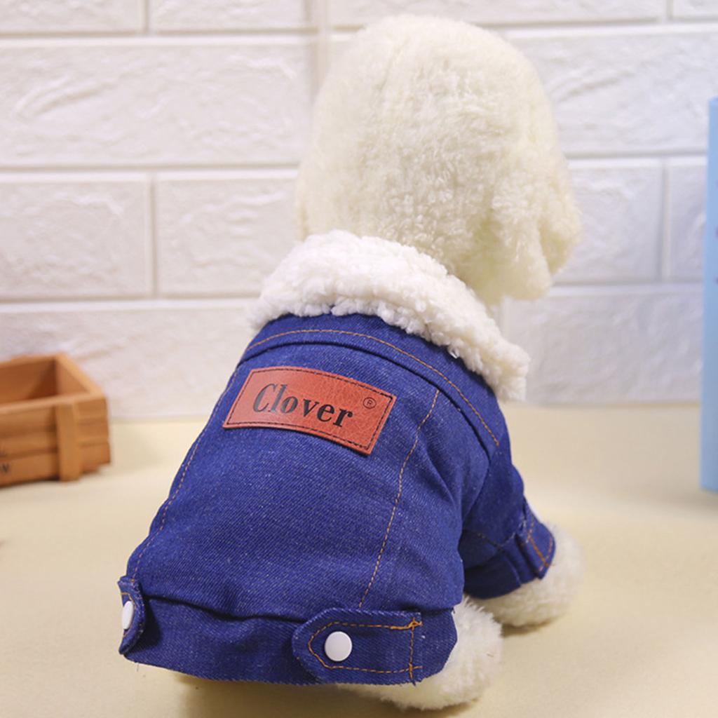Dog Warm Two Legged Coat for Outdoor Activity Warm Fleece Coat Windproof Outfit Fashion Small Dog Clothes for Chihuahuas