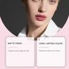 Zephoco Red Bean Paste Powder Matte Lip Pen Naturally Shows Color And Has A Matte Finish That Doesn't Smudge. It Can Be Used Daily To Flatter The Lips