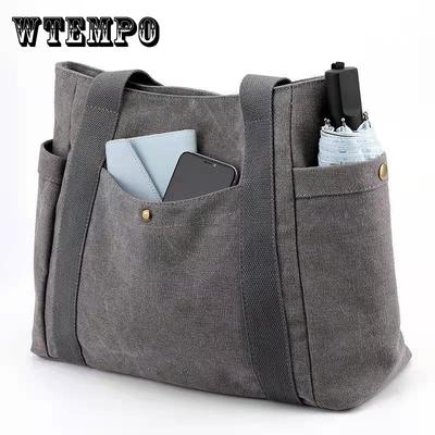 Canvas Bag High Capacity Women's Handbags Shoulder Bags Designer Literary Simplicity Totes Bags Women Crossbody Bags Bolso Mujer