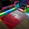 Nottingham Forest Fußball Design Kristall Samt Teppich Gemütlich Nicht?Rutschfester Teppich mit Aufdruck für Schlafzimmer Wohnzimmer Eingang