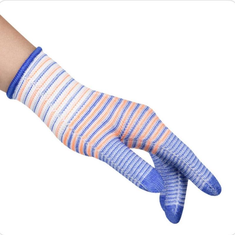 Atmungsaktive, Schützende Handschuhe, Gestreifte, Anti-Rutsch-Handschuhe, Abriebfeste, Arbeitshandschuhe, Handschuhe mit Hoher Elastizität