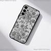 Vintage Lace Phone Case For Samsung S25,S24,S21,S22,S23,S30,Ultra,S20,Plus,Fe,Lite,5G Black Cover