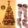 Festive 2 Meter Christmas Ribbon Banner Featuring Joyful Christmas Letters For Gifts