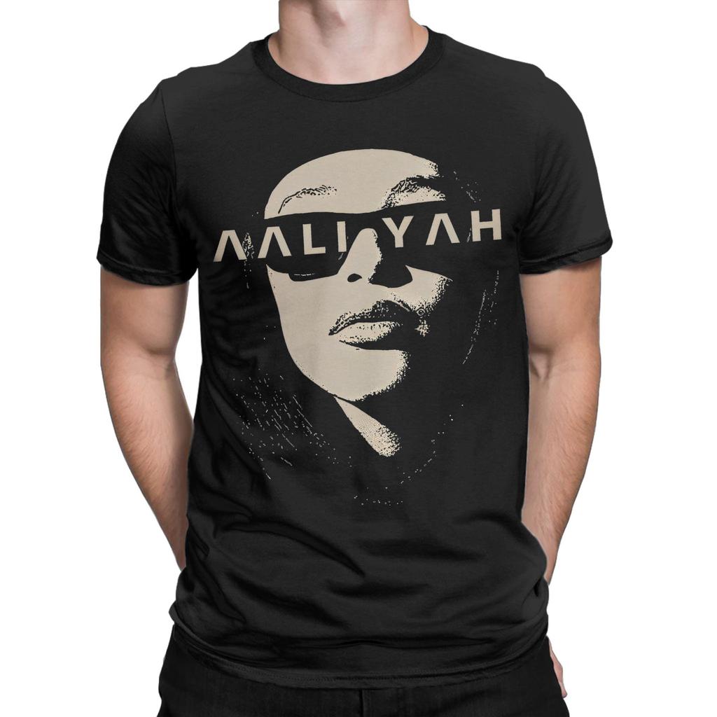 Mens Womens Aaliyahs Sunglasses Shirt Cotton Print TShirt  Clothing Outfits