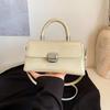 Niche design simple bag women's new fashion popular shoulder messenger bag hand carry small square bag
