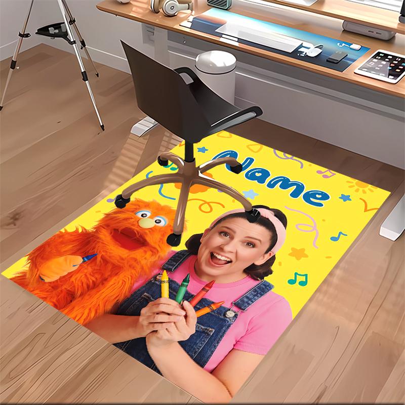 Custom personalization Ms. Rachel Print Area Rug - Soft, Washable Non-Slip Indoor Mat,Living Room,Home&Office Decorative Rug