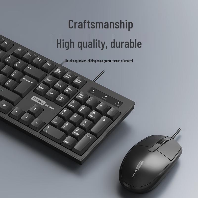 Lenovo KM280 Wired Full-Size Keyboard and Mouse Combo