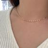 Geegee [silver925] Shiny Chain Necklace - 18k Gold Plate Daily Chain Necklace