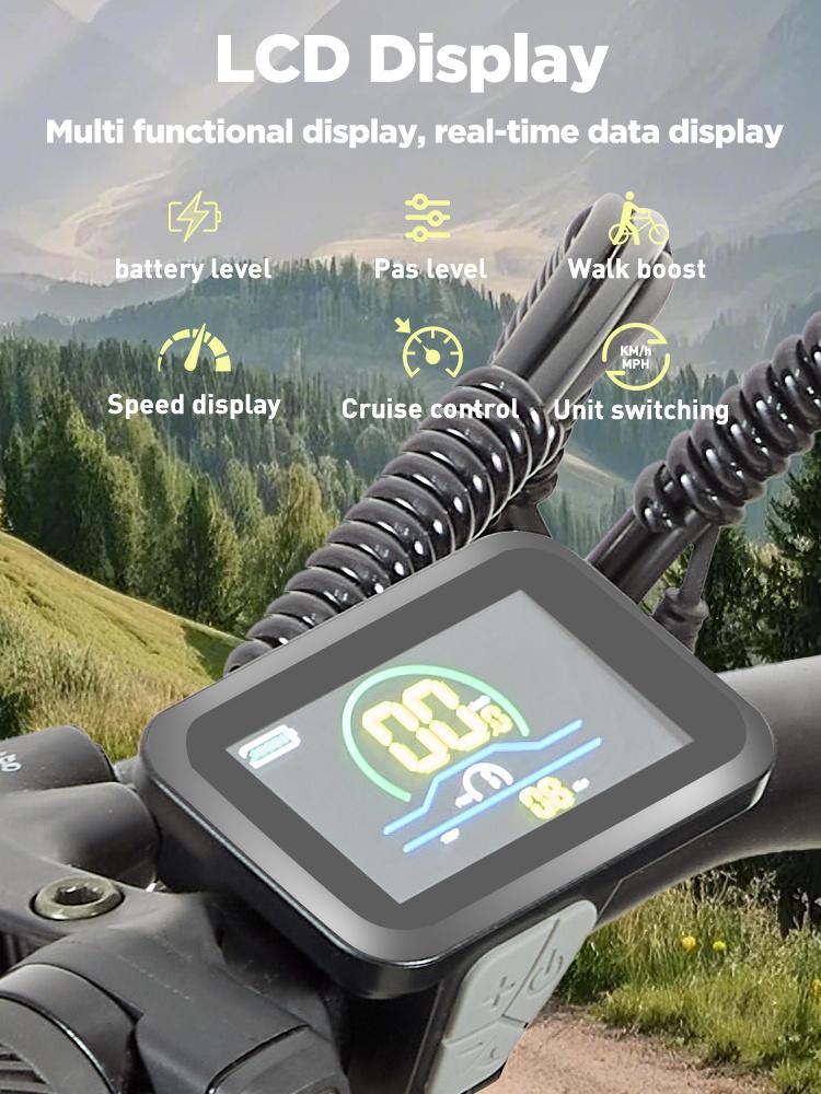 BURCHDA RX02 1500W 80km Mountain Bike Elettrica 26" 48V 15Ah Batteria al Litio Gomme Grasse Ebike Per Adulti