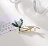 1Pc Trendy Orchid Brooch for Women Men Simple Pearl Leaf Brooches Pins Jewelry Trendy Accessories Summer Holiday Gifts